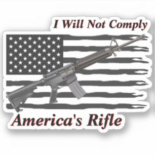 Amerika Rifle Ripple Ripple Ripple USA flagga I ko Klistermärken