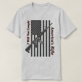 Amerika Rifle USA flagga I kommer inte att klara l T Shirt