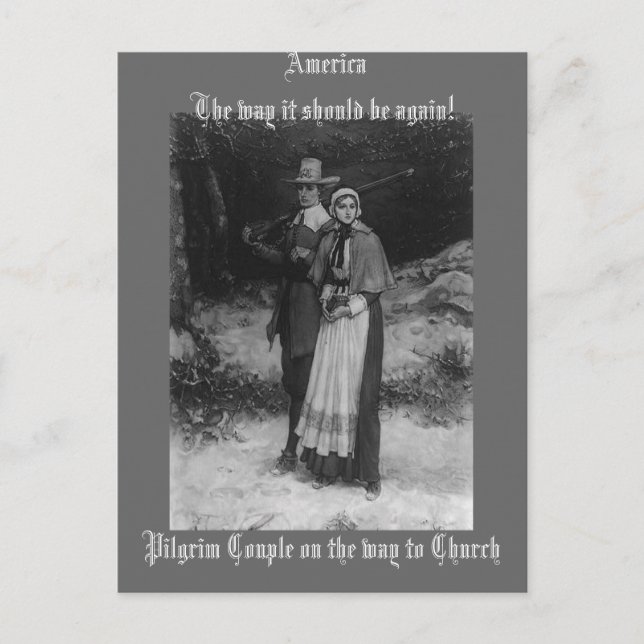 Amerika Så borde det vara igen! Vykort (Framsida)