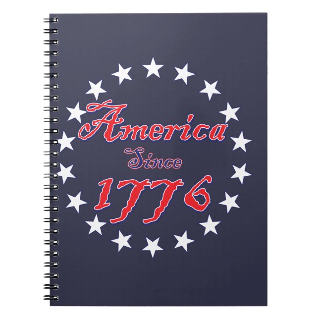 Amerika sedan 1776 anteckningsbok (Framsidan)