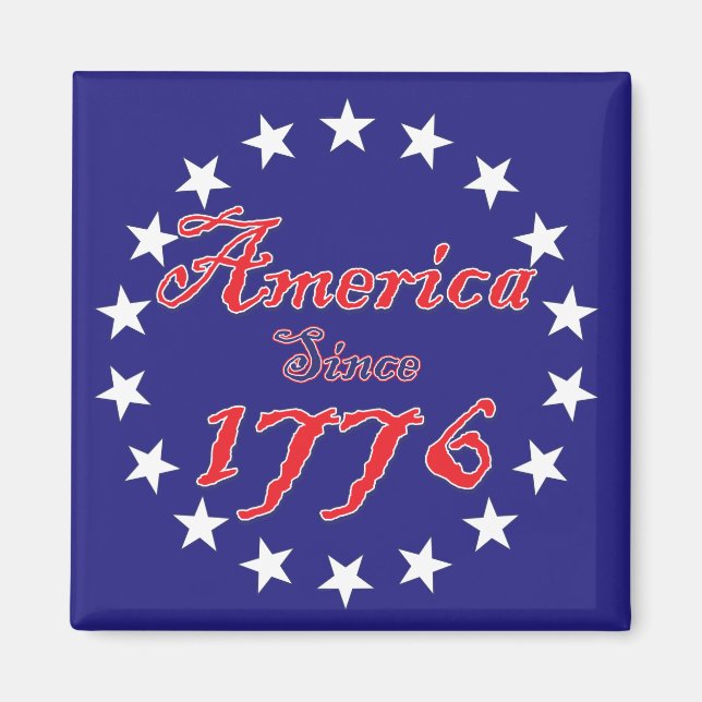 Amerika sedan 1776 magnet (Framsidan)