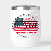 Amerika sedan 1776 med flagga/eldwerk II