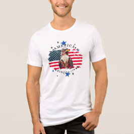 Amerika sedan 1776 med flagga, örn och stjärnor  t shirt