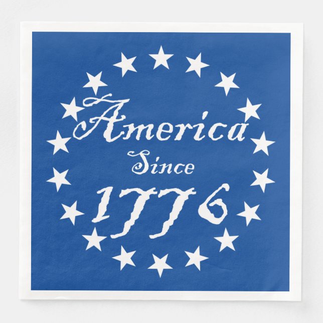 Amerika sedan 1776 pappersservett (Framsida)