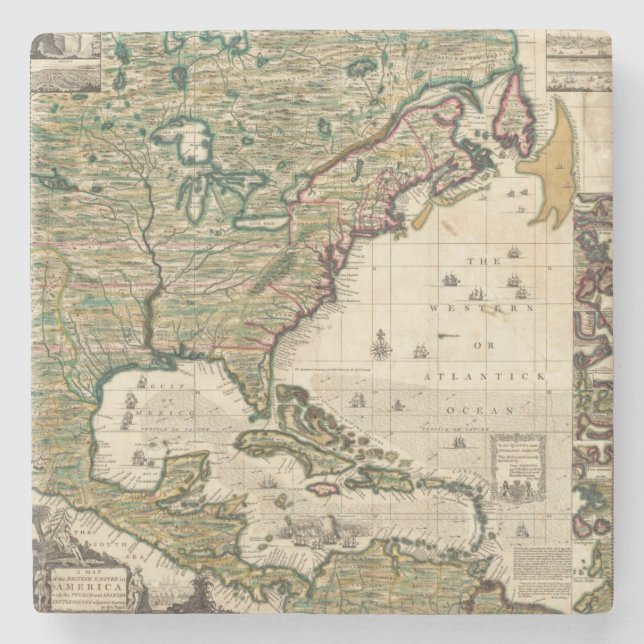 Amerika Septentrionalis Stenunderlägg (Framsidan)