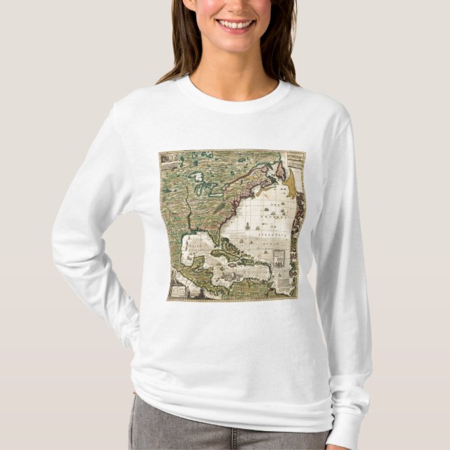 Amerika Septentrionalis T Shirt (Framsida)