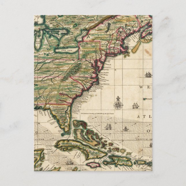 Amerika Septentrionalis Vykort (Framsida)