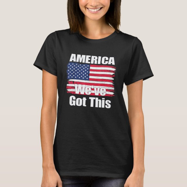 Amerika ser Harna här T Shirt (Framsida)