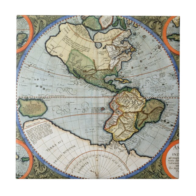 Amerika Sive Indien Nova Kakelplatta (Framsidan)