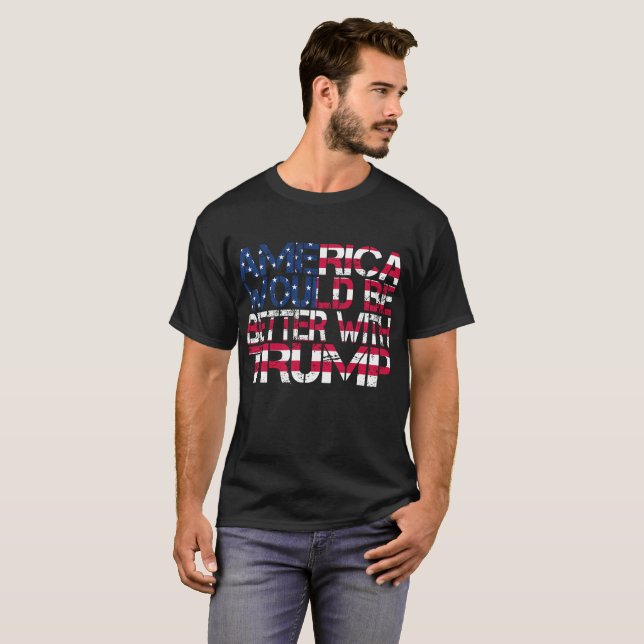 Amerika skulle bli bättre med ett val 2024 t shirt (Hel framsida)