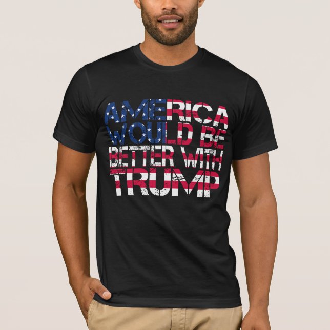 Amerika skulle bli bättre med ett val 2024 t shirt (Framsida)