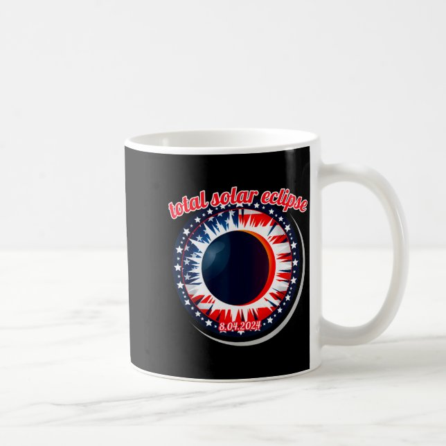 Amerika solförmörkelse texas 4.8.24 total solförmö kaffemugg (Höger)