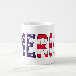 Amerika Stars och stripes Kaffemugg