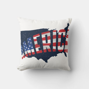 Amerika Stars och stripes Kudde