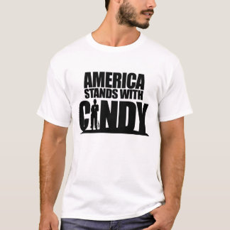 Amerika stativ med Cindy Tee Shirt