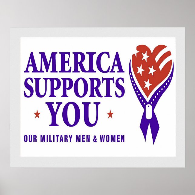 Amerika stöder er MÖRK Poster (Framsidan)