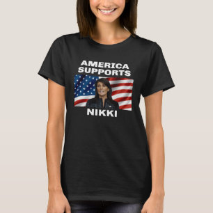 Amerika stöder Nikki Haley T Shirt