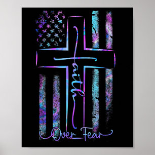 Amerika stolthet oss flagga tro över rädsla bön mä poster