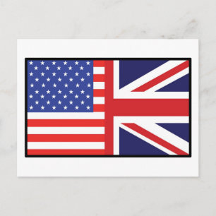 Amerika Storbritannien Vykort