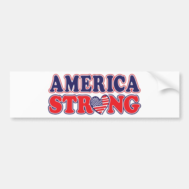 Amerika Strong Bildekal (Framsidan)