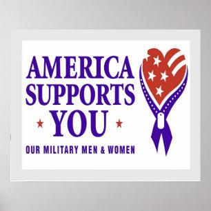 Amerika Suppots dig som ÄR MÖRK Poster