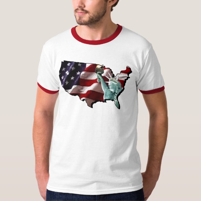 Amerika Tee (Framsida)