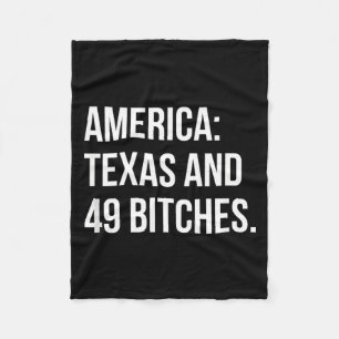 Amerika Texas Och 49 Es Fleecefilt