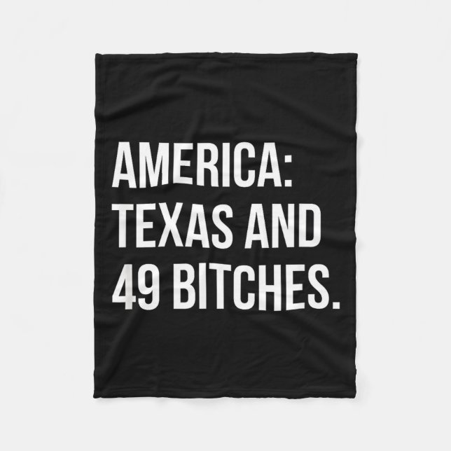 Amerika Texas Och 49 Es Fleecefilt (Framsidan)