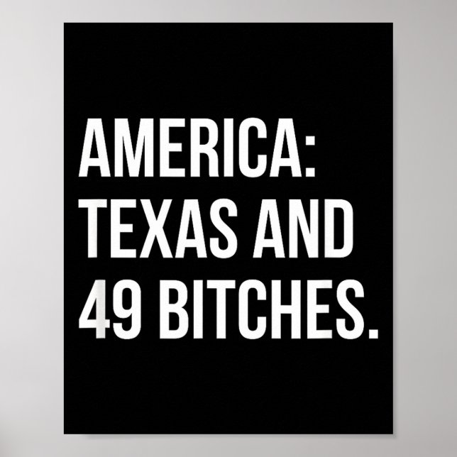 Amerika Texas Och 49 Es Poster (Framsidan)