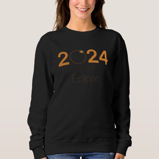 Amerika Total Solar Eclipse Totality April 8 2024 T Shirt (Framsida)