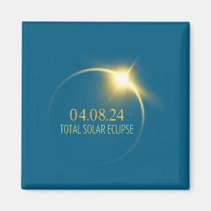 Amerika Total solförmörkelse 2024 4.08.24 Tillbehö Magnet