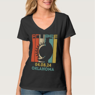Amerika Total Solförmörkelsefaser 8 april 2024 T Shirt