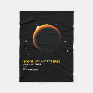 Amerika Totality 04 08 24 Total Solar Eclipse 2024 Fleecefilt