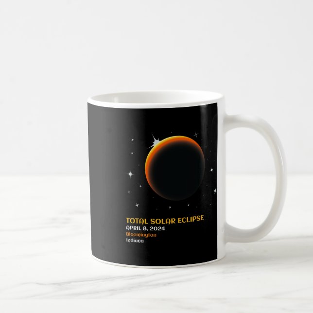 Amerika Totality 04 08 24 Total Solar Eclipse 2024 Kaffemugg (Höger)