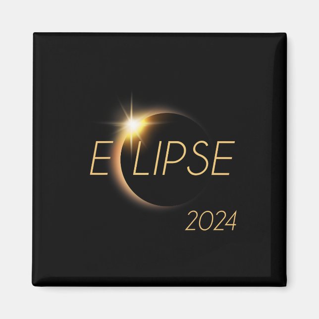 Amerika Totality 04 08 24 Total Solar Eclipse 2024 Magnet (Framsidan)
