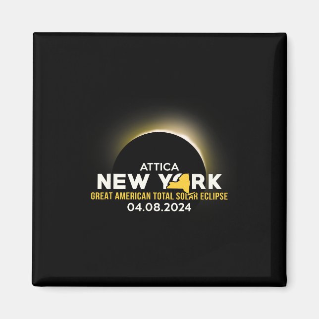 Amerika Totality 04 08 24 Total Solar Eclipse 2024 Magnet (Framsidan)