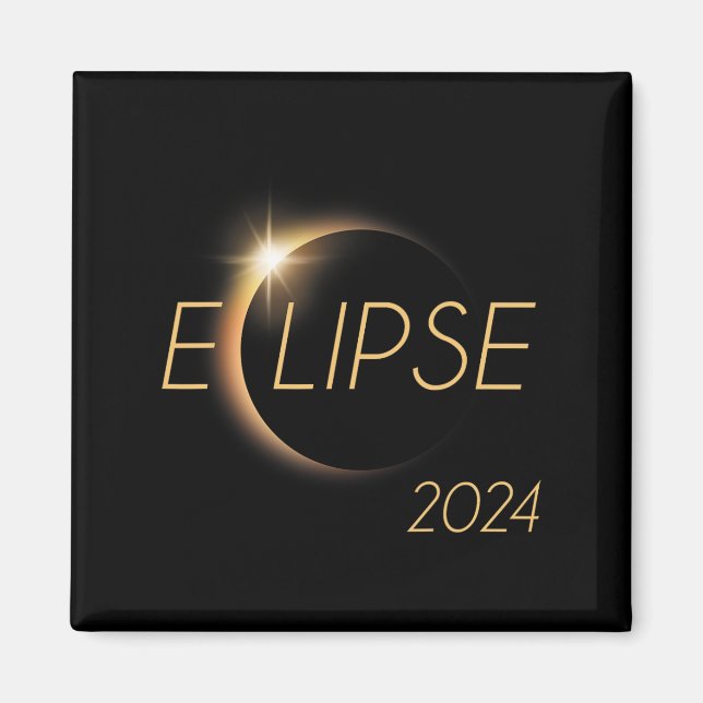 Amerika Totality 04 08 24 Total Solar Eclipse 2024 Magnet (Framsidan)