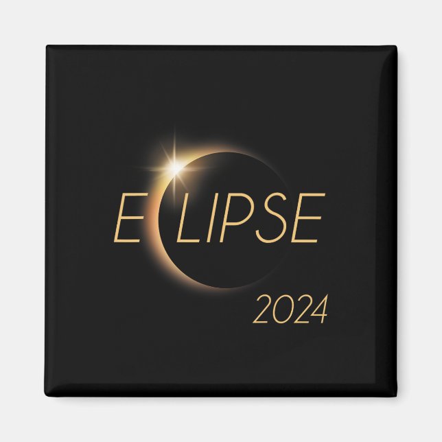 Amerika Totality 04 08 24 Total Solar Eclipse 2024 Magnet (Framsidan)