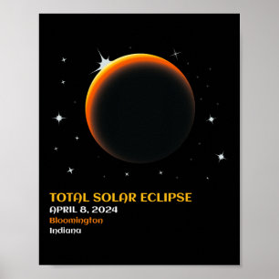 Amerika Totality 04 08 24 Total Solar Eclipse 2024 Poster