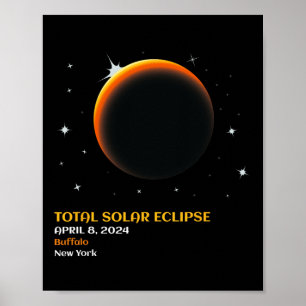 Amerika Totality 04 08 24 Total Solar Eclipse 2024 Poster