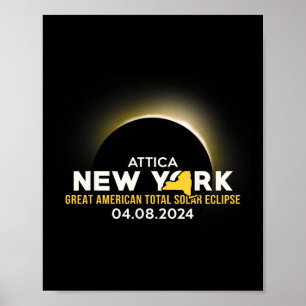 Amerika Totality 04 08 24 Total Solar Eclipse 2024 Poster