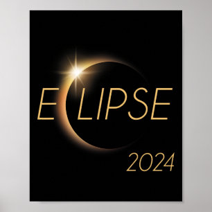 Amerika Totality 04 08 24 Total Solar Eclipse 2024 Poster