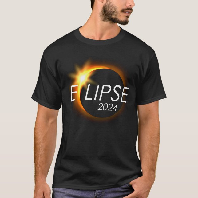 Amerika Totality 04 08 24 Total Solar Eclipse 2024 T Shirt (Framsida)