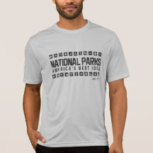 Amerika tshirt för nationalparkaktiv