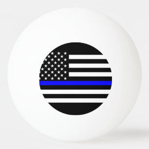 Amerika tunt blålinjensymbol pingisboll