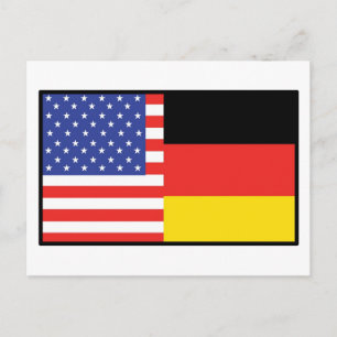 Amerika Tyskland Vykort