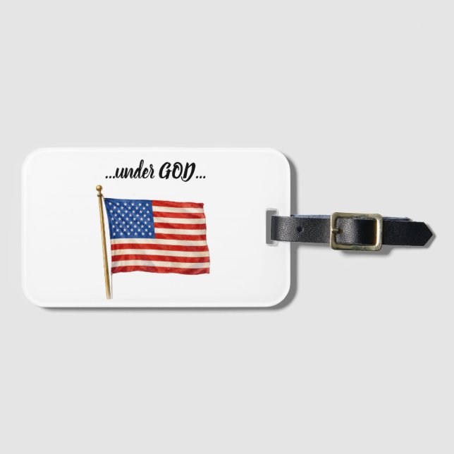 Amerika under Gud Bagagebricka (Framsida horisontal)