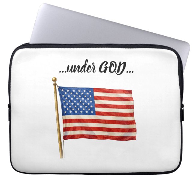 Amerika under Gud Laptop Fodral (Framsidan)