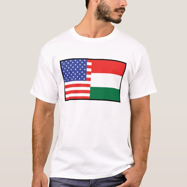 Amerika Ungern T Shirt (Framsida)