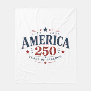 Amerika USA 250-årsjubileum, 250 år av frihet Fleecefilt